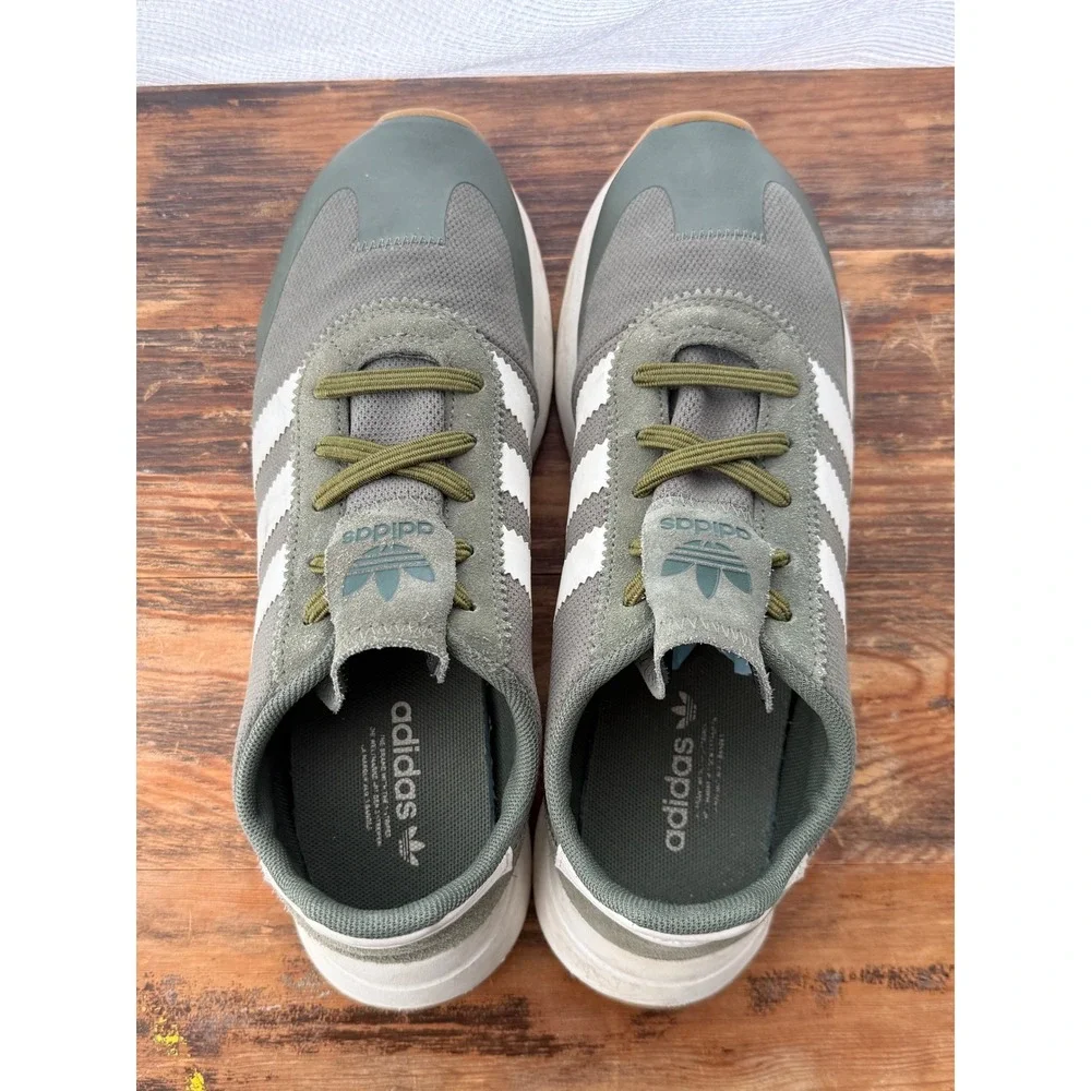 Adidas Originals Flashback Olive Green White Gum Sole Mens‎ 9.5 BY9303